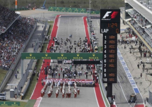 Dit is de startopstelling voor de Grand Prix van de VS