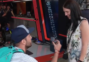 Red Bull employees agree to MARRY in Barcelona pitlane