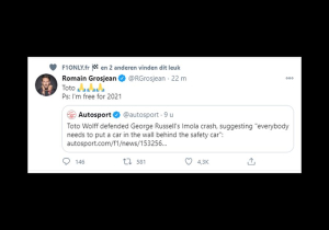 Romain Grosjean 'solliciteert' bij Mercedes