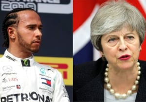 Lewis Hamilton praises Theresa May's 'balls of steel'