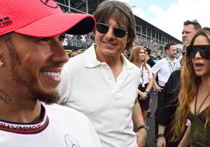 Tom Cruise y Lewis Hamilton son amigos, pero, ¿Quién se irá con Shakira?