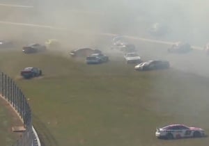 NASCAR race stopped after massive 26-car crash brings out red flag