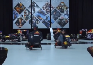 VIDEO: Verstappen en Ricciardo zijn weer 'hard aan het werk'