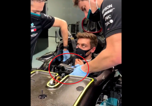 Russell maakt kennis met DAS-systeem Mercedes