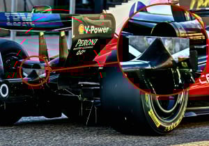 Ferrari pakt voordeel met vleugel achter uitlaat: andere F1-teams kunnen het niet ontwikkelen