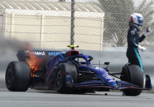 Williams forced to call it a day after Latifi fire