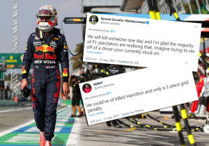 Formule 1-fans over gridstraf Verstappen: "Hij had Hamilton kunnen vermoorden"