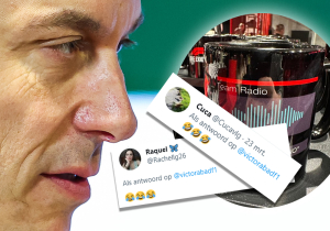 F1-mok met "No, Michael, No!"-radiobericht van Wolff gaat viraal op social media
