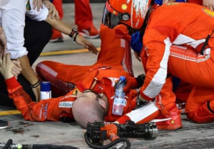 Raikkonen mechanic has successful surgery on broken leg