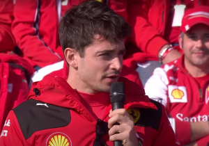 Leclerc: "Tener nuevas llantas nos ayudará para mañana para estar en mejor dirección"