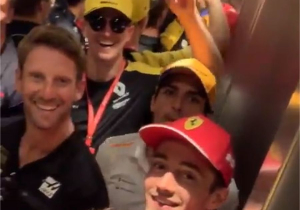 VIDEO: Ricciardo, Leclerc trapped as half of German GP grid stuck in elevator