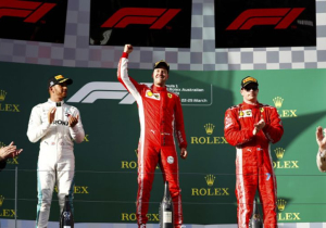 Sebastian Vettel: 'Beetje geluk, maar goed begin'