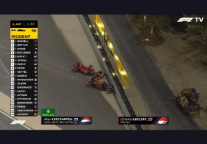 Verstappen and Leclerc strike disaster on lap one in Sakhir GP