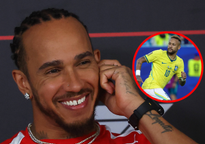 Hamilton geraakt door 'broeder' Neymar: "Wauw, dat is gewoon ongelooflijk"