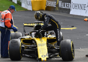 Hulkenberg punished for causing Alonso-Leclerc smash in Spa