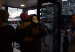 VIDEO: Unseen footage of Hamilton and Lauda celebrating pole record