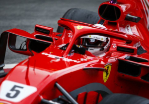 Ferrari krijgt absurde boete voor foutje van Vettel