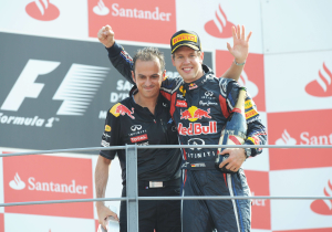 Vettel's championship-winning Red Bull used in crazy stunt