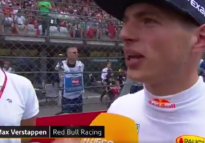 Verstappen vlak voor de start: "Buitenom, binnendoor, het kan allemaal"
