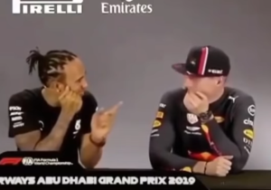 Throwback Thursday: Hamilton dolt met Verstappen: "Er zijn zoveel vrouwen hier!"