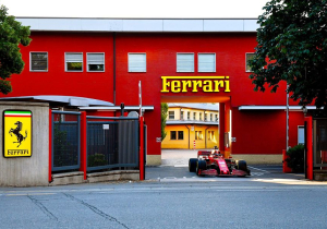 Leclerc makes Ferrari history with special drive of 2020 car through Maranello