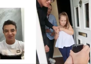 VIDEO: Lando Norris verrast zesjarige superfan Eva met speciale boodschap en cadeau