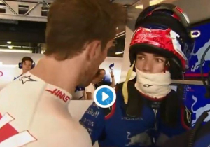VIDEO: Gasly, Grosjean crash with team radio