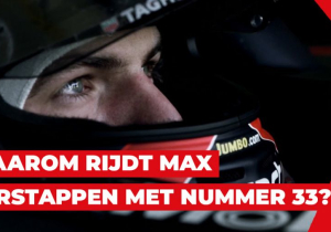 Waarom rijdt Max Verstappen met nummer 33?