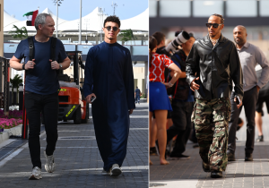 Hamilton en Norris verschijnen in stijl in Formule 1-paddock Abu Dhabi
