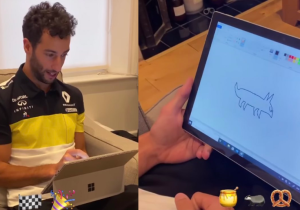 Ricciardo is al druk bezig met ontwerp tatoeage Abiteboul