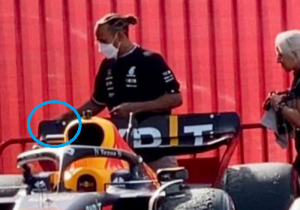 Heeft Hamilton de RB18 van Pérez aangeraakt? Zo reageert het internet