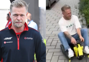 Magnussen bezoekt Van der Zande in Nederland: 'Hij sloopte mijn crazykart'