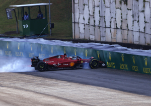 Leclerc verbaasd over geringe schade: "Auto stuurde uit zichzelf naar rechts, verder was het oké"