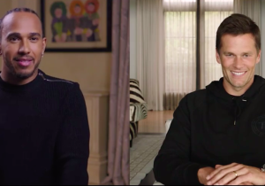Lewis Hamilton, Tom Brady and James Corden in conversation - video