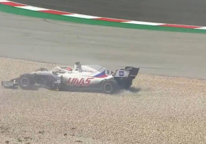 VIDEO: Coureurs worstelen ook in derde vrije training, Mazepin spint opnieuw