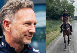 Horner drijft de spot met zichzelf op Instagram tijdens raceday in België