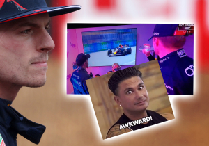 Twitter gaat los op "awkward"-moment tussen Verstappen en Hamilton in Cool Down Room
