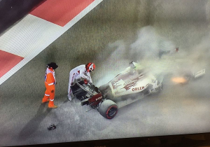 Raikkonen turns fire marshal as Bottas ends final Friday on top