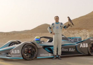 VIDEO: Massa races a falcon in Formula E car