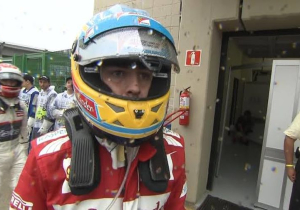 Alonso explains iconic image after Vettel title win