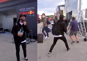 Ricciardo tegen Kravitz: "Aha, ben je nu een beetje een klootzak?"
