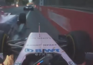 VIDEO: De beste onboard-momenten van Baku