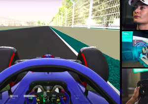 Russell provides first glimpse of Miami GP circuit