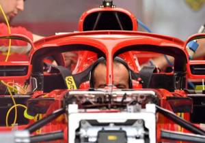 Ferrari show off halo-mounted mirrors in Barcelona