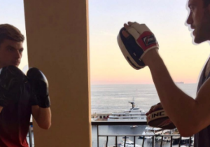 Verstappen werkt aan fysiek middels bokstraining