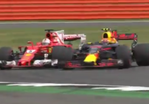 VIDEO: De clash tussen Vettel en Verstappen met Engels commentaar