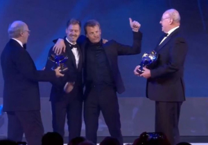 Kimi Raikkonen got hammered at the FIA Prize Giving gala and everyone loves it