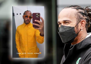 Hamilton kleedt zich volledig in oranje voor raceweekend op Zandvoort