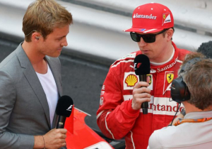 Räikkönen: "Rosberg met die microfoon, ik kan het niet begrijpen"