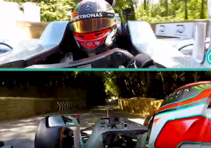 VIDEO: Aan boord bij George Russel tijdens het Goodwood Festival